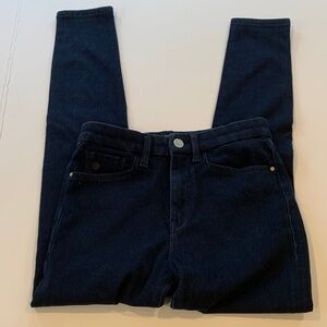 Mavi Indigo Move Lucy High-Rise Super Skinny Dark Blue Jeggings Women's Size 26